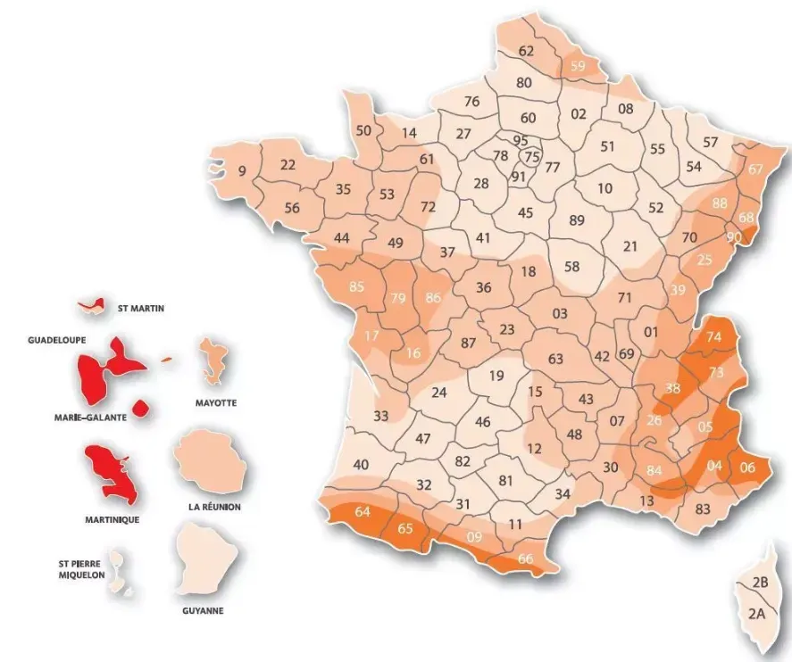 Détermination des zones de sismicité